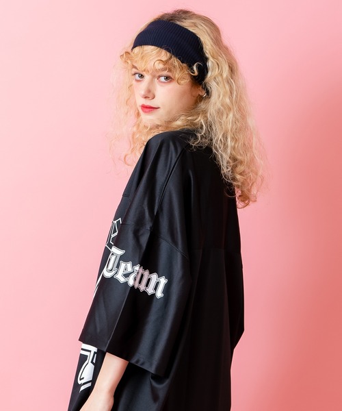 tシャツ a.p.o.v. ストリートフォントナンバリングポリジャージー