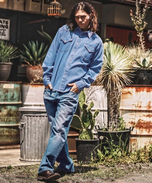WONDER WALL MOTEL シャツ ms6139- DENIM SHIRT デニムシャツ メンズ