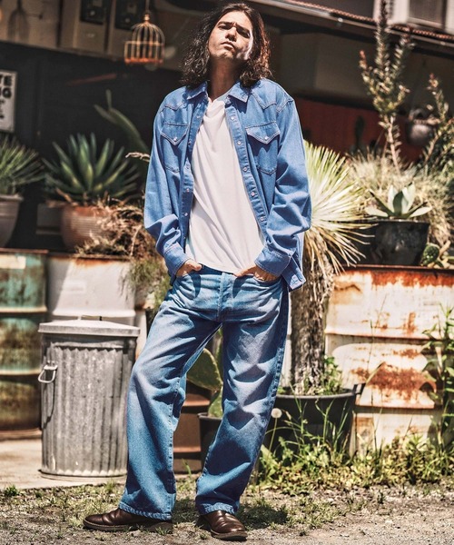 WONDER WALL MOTEL シャツ ms6139- DENIM SHIRT デニムシャツ メンズ