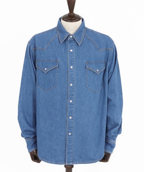 WONDER WALL MOTEL シャツ ms6139- DENIM SHIRT デニムシャツ メンズ
