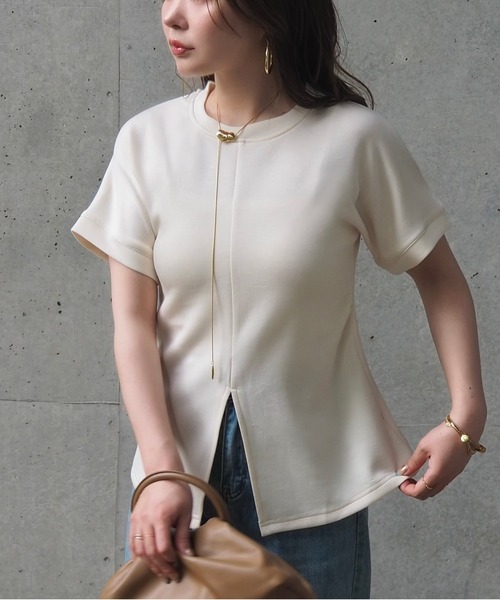 tシャツ center slit tee /クルーネックセンタースリット半袖 Tシャツ