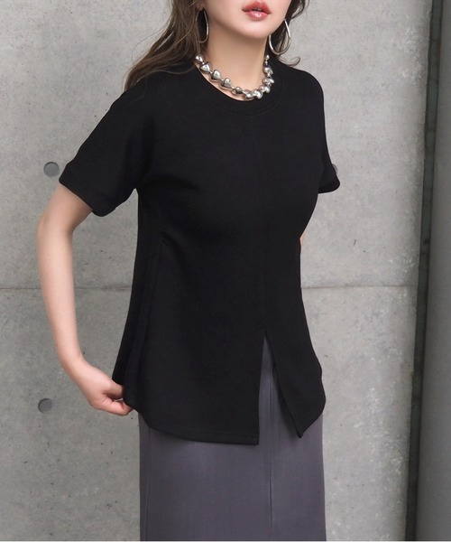 tシャツ center slit tee /クルーネックセンタースリット半袖 Tシャツ