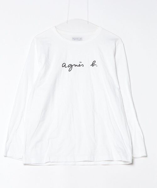 「agnes b.」 長袖カットソー 3 ホワイト レディース
