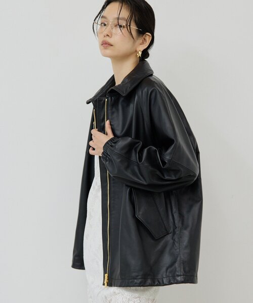 GALLARDAGALANTE ブルゾン アウター レザーブルゾン レディース