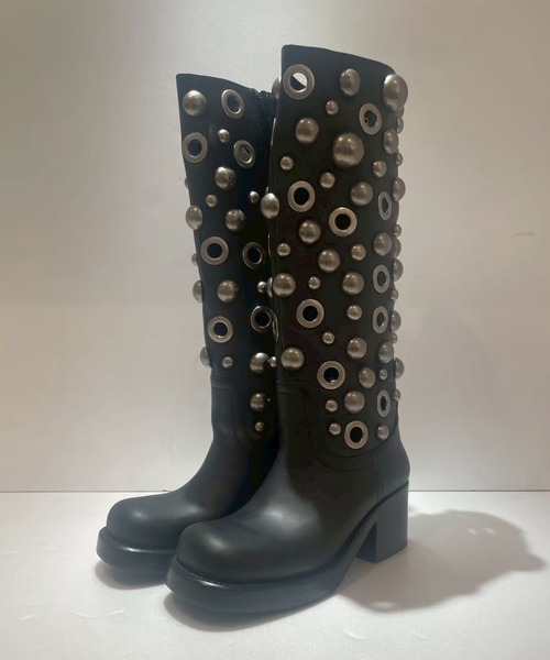 【JEFFREY CAMPBELL】　ロングブーツ スムースレザーロングブーツ Jeffrey Campbell│Jeffrey