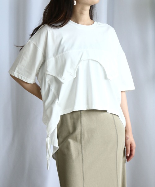 tシャツ ハーフスリーブドロストT レディース