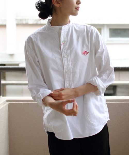 DANTON ホワイト 長袖シャツ サイズ40 Danton 「DANTON」 長袖シャツ 40 ホワイト レディース