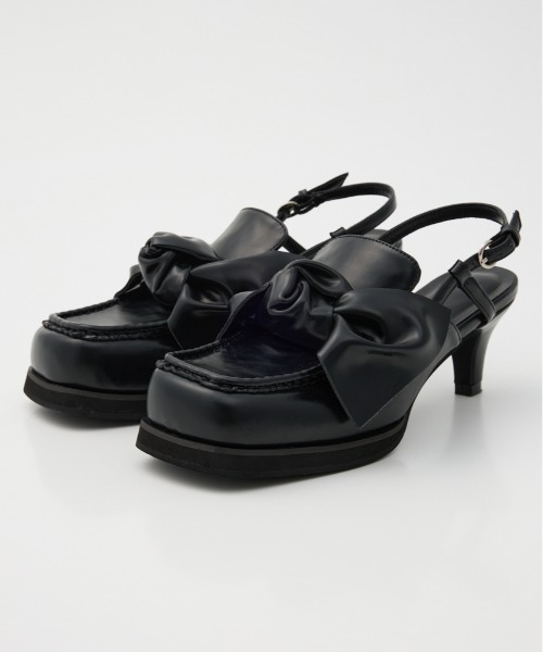 SLY ローファー RIBBON HEELED LOAFERS リボン ヒールド 秋服