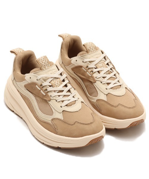 UGG スニーカー ブラウン/イエロー UGG Australia 「UGG」 ローカットスニーカー 24.5cm ブラウン