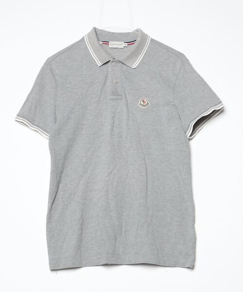 MONCLER グレー ポロシャツ メンズ MONCLER 「MONCLER」 半袖ポロシャツ M グレー メンズ