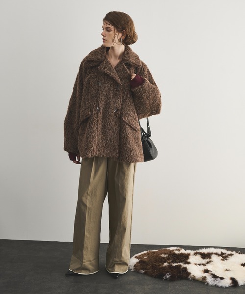 LOSCa コート アウター シャギーテントコート レディース : ZOZOTOWN 