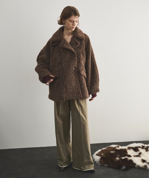 LOSCa コート アウター シャギーテントコート レディース : ZOZOTOWN