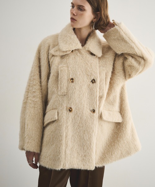 【トレンド見えアウター】シャギーコート 楽天市場】シャギーチェックコート [K1207] レディース アウター