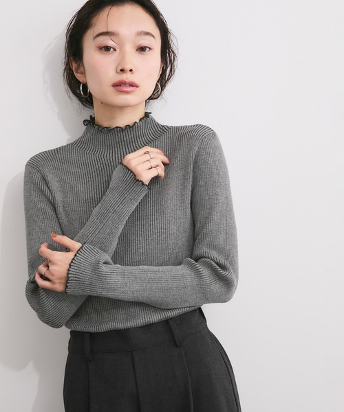 LE CERCLE par rope' ニット セーター メランジタートルニットプル