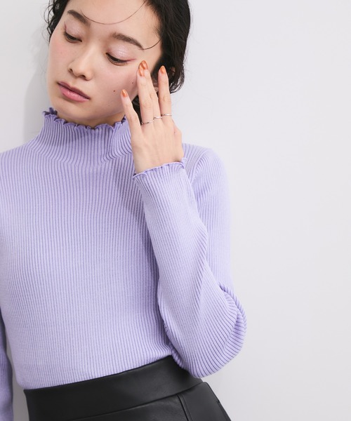 LE CERCLE par rope' ニット セーター メランジタートルニットプル