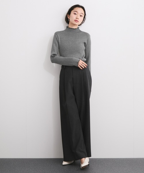 LE CERCLE par rope' ニット セーター メランジタートルニットプル