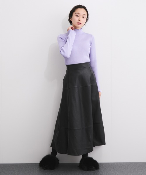 le cercle ADAM ET ROPE' タートルネック ニット セーター メランジ