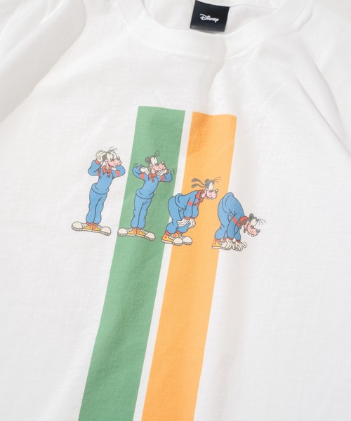 Disney（ディズニー） tシャツ 半袖 「Disney」レトロ「グーフィー