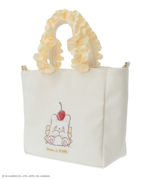 sanrio トートバッグ 「受注生産」はなまるおばけ 2Wayフリル