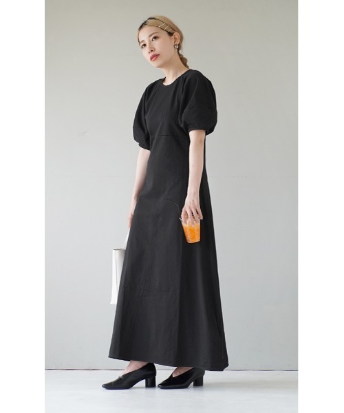 「e-zakkamania stores」 「Gleam」半袖ワンピース フリー ブラック レディース_画像7