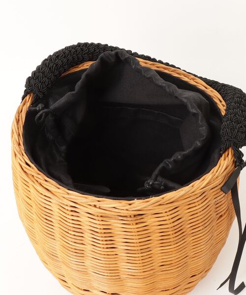 「Bilitis dix-sept ans」 リボンかごバッグ - イエロー レディース_画像4