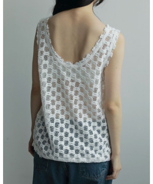 anuke（アンヌーク） tシャツ Lace Sleeveless Tops レディース