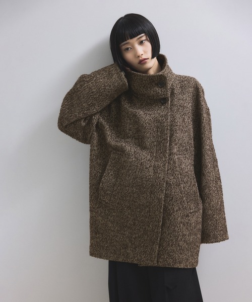 ADAM ET ROPE' コート アウター 「WEB限定」スタンドカラー