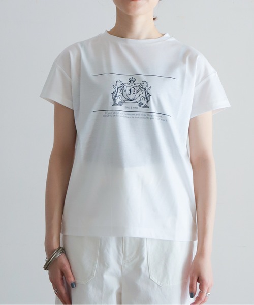「NOMBRE IMPAIR」 半袖Tシャツ FREE ホワイト レディース_画像2