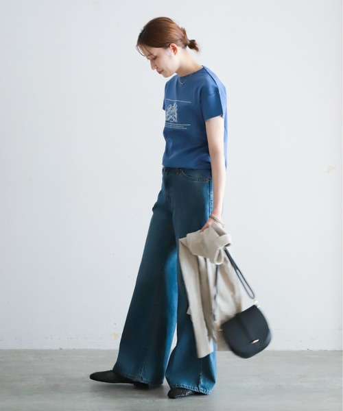 「NOMBRE IMPAIR」 半袖Tシャツ FREE ホワイト レディース_画像7
