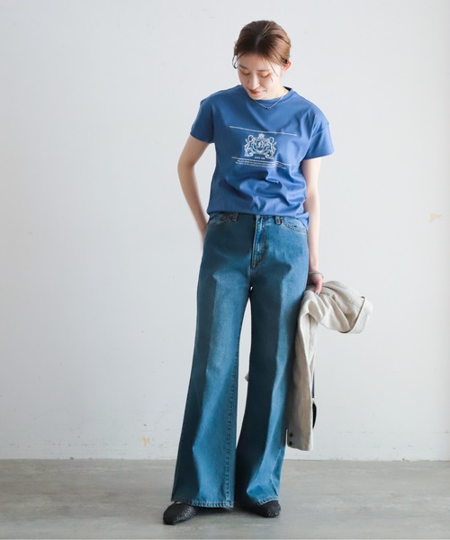 「NOMBRE IMPAIR」 半袖Tシャツ FREE ホワイト レディース_画像9