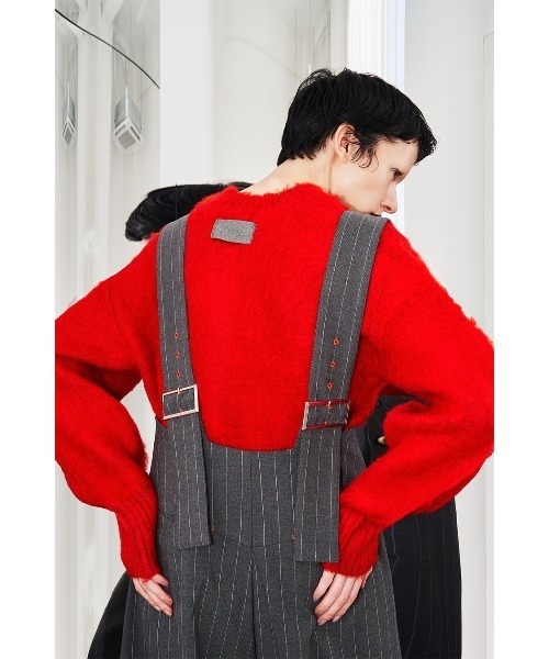 OMMO ニット セーター SQUARE SLEEVE SHAGGY KT レディース : ZOZOTOWN