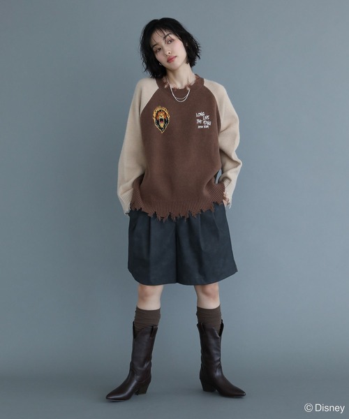 Disney（ディズニー） ニット セーター VILLAINS/スカー/ダメージ