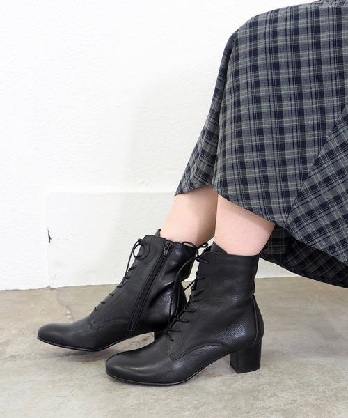 あしながおじさん ブーツ ヒールレースアップブーツ 3710393