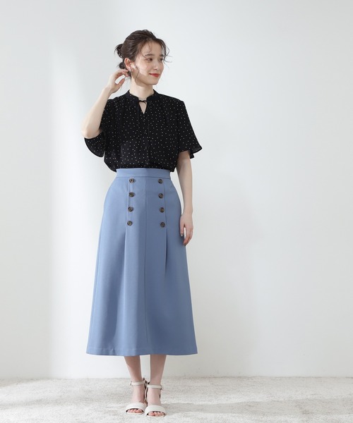 「N.（N. Natural Beauty Basic）」 半袖ブラウス MEDIUM ライトベージュ レディース_画像2