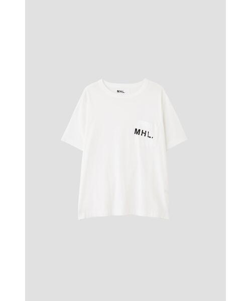 MHL.（エムエイチエル） tシャツ PRINTED COTTON JERSEY (オンライン