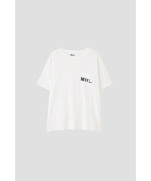 MHL.（エムエイチエル） tシャツ PRINTED COTTON JERSEY (オンライン