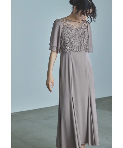 「niana」 コンビワンピース L ネイビー レディース_画像3