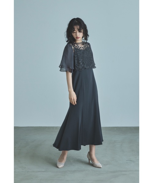 「niana」 コンビワンピース L ネイビー レディース_画像8