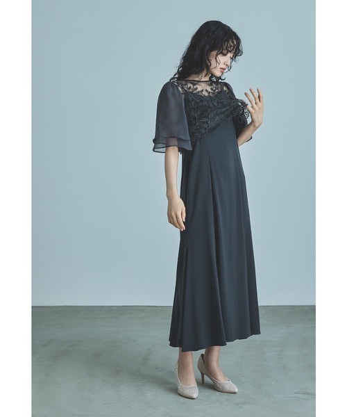 「niana」 コンビワンピース L ネイビー レディース_画像9