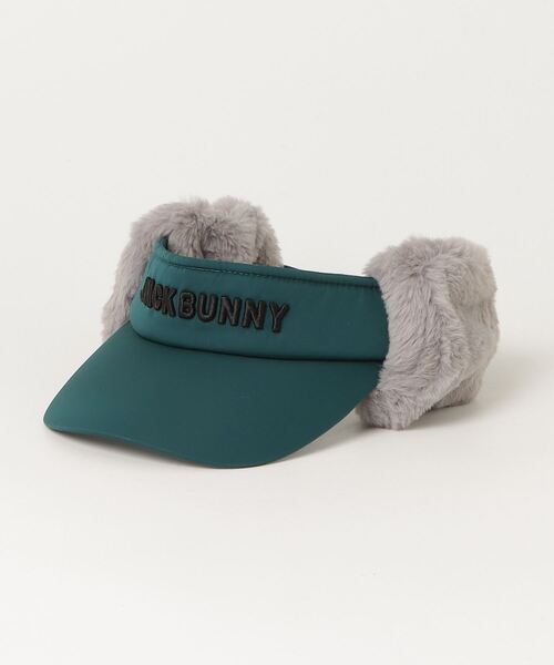 ゴルフ ジャック バニー JackBunny ファー耳当て付きバイザー