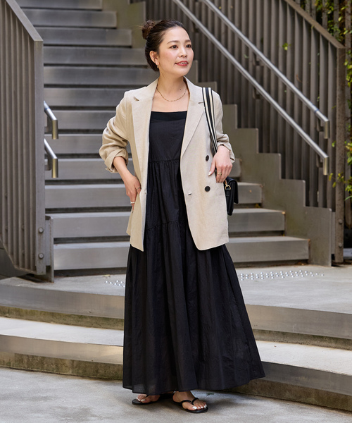 「B.C STOCK」 「Simplicite」サロペットスカート FREE ピンク レディース_画像2