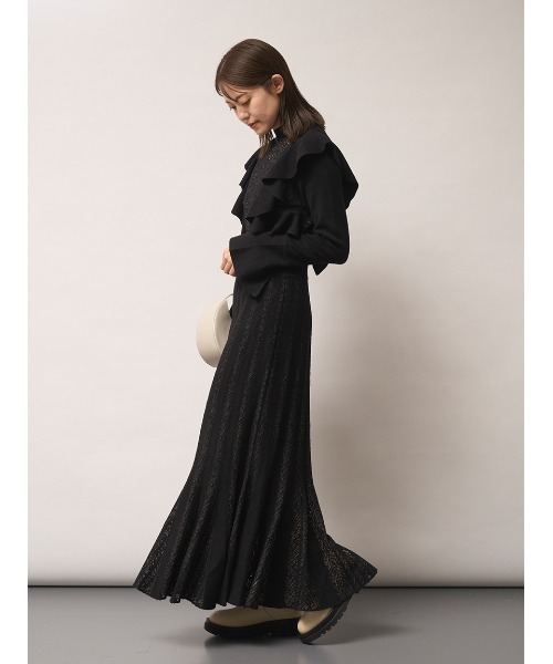 「FRAY I.D」 ニットワンピース FREE ピンクベージュ レディース_画像3