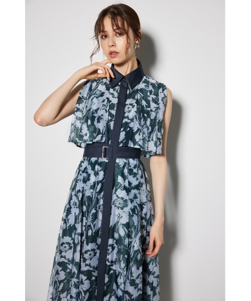 「rienda」 ノースリーブワンピース MEDIUM ブラック レディース_画像3