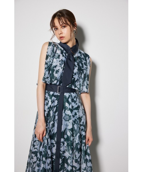 「rienda」 ノースリーブワンピース MEDIUM ブラック レディース_画像4
