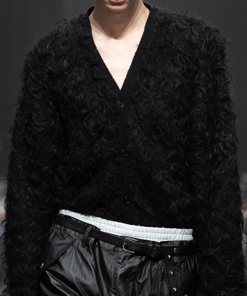 セーター ニット PANEL BRUSH KNIT WIDE CARDIGAN メンズ