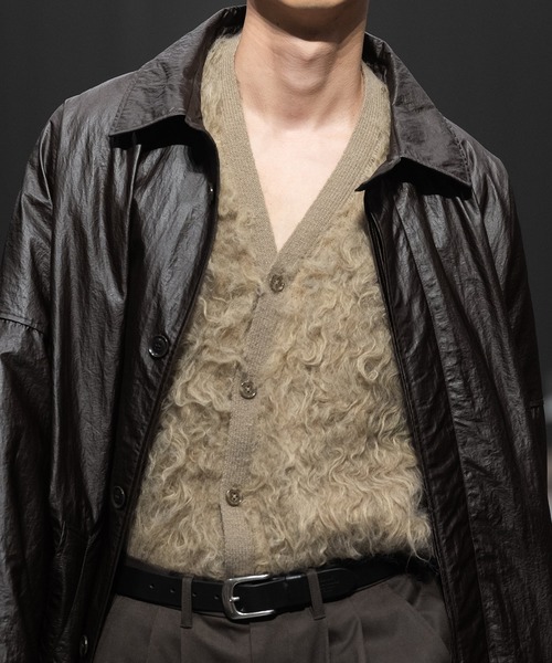 セーター ニット PANEL BRUSH KNIT WIDE CARDIGAN メンズ