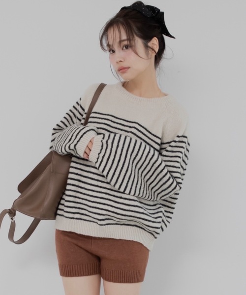 jumelle（ジュメロ） ニット セーター カラーボーダーニット