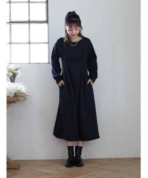 ビューティービースト、ワンピース IEDIT[イディット] ポピー柄のビスチェドッキングワンピース〈グリーン