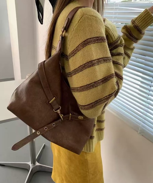 NuNuNa ショルダーバッグ バッグ 「NuNuNa」2WAY合成皮革ベルト