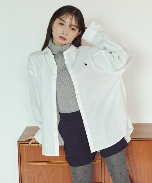 「VANNIE U」 長袖シャツ FREE ブルー レディース_画像9
